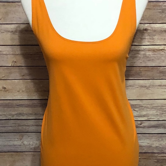 Chico's Tops - Chico’s orange adjustable strap tank top Size 3